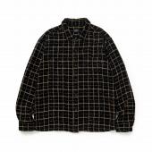 MOLESKIN CHECK SHIRT / BLACK