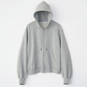SHORT ZIP PARKA *グレー*