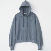 VINTAGE EFFECT SHORT ZIP PARKA *ネイビー*