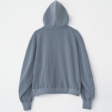 VINTAGE EFFECT SHORT ZIP PARKA *ネイビー*