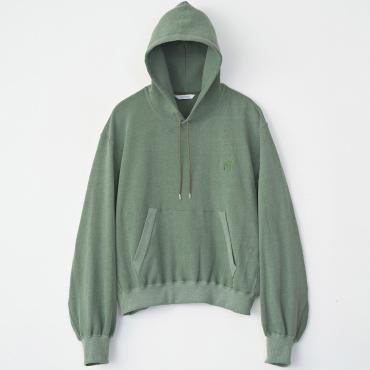 VINTAGE EFFECT SHORT PARKA *グリーン*