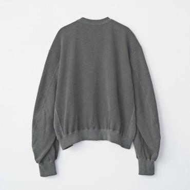 VINTAGE EFFECT SHORT SWEAT *ブラック*