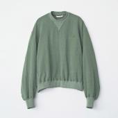 VINTAGE EFFECT SHORT SWEAT *グリーン*