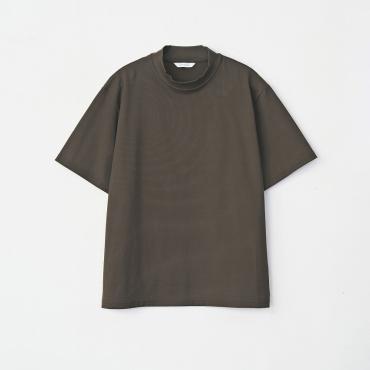 MOCK NECK TEE *ブラウン*
