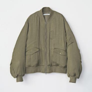 VINTAGE EFFECT MA-1 JACKET *カーキ*