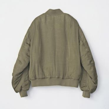 VINTAGE EFFECT MA-1 JACKET *カーキ*