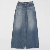 ×HAGUN / WIDE PIPE DENIM PANTS *ブルー*