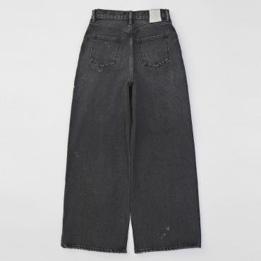 ×HAGUN / TORN PIPE DENIM PANTS *ブラック*