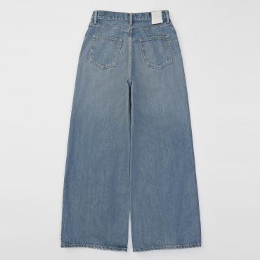 ×HAGUN / TORN PIPE DENIM PANTS *ブルー*