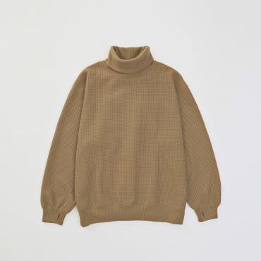 WAFFLE TURTLE KNIT *ブラウン*