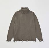 DAMEGE TURTLE KNIT *ブラウン*