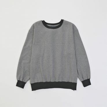 TWEED SWEAT *ベージュ×グレー*