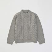 BIG CABLE KNIT *グレージュ*