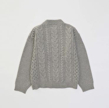 BIG CABLE KNIT *グレージュ*