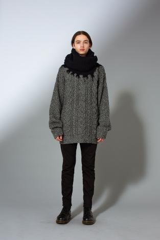 BIG CABLE KNIT *ミックス*