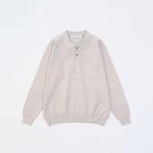 KNIT POLO SHIRT *オートミール*