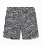 JACQUARD DENIM EASY SHORTS / GRAY