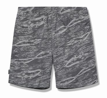 JACQUARD DENIM EASY SHORTS / GRAY