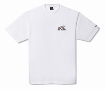 BACK CHANNELxPRILLMAL OUTDOOR LOGO T / WHITE