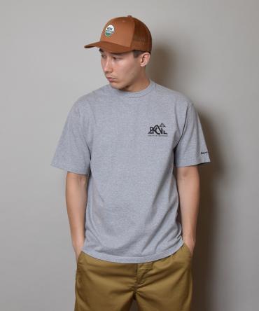 BACK CHANNELxPRILLMAL OUTDOOR LOGO T / MIX GRAY