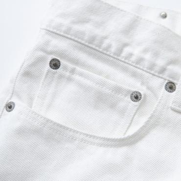 WHITE DENIM PANTS SLIM