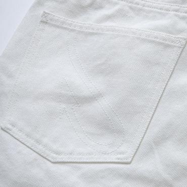 WHITE DENIM PANTS SLIM