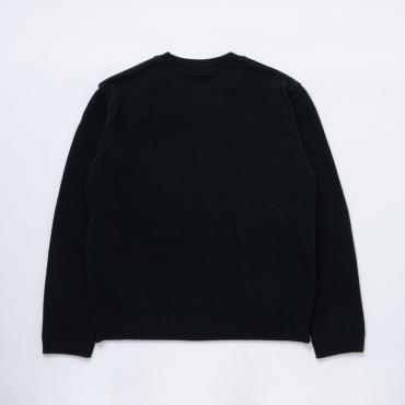 FANG CREW NECK KNIT *ブラック*