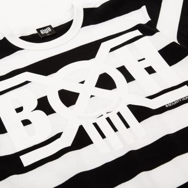 BxH LOGO BORDER TEE *ホワイト×ブラック*