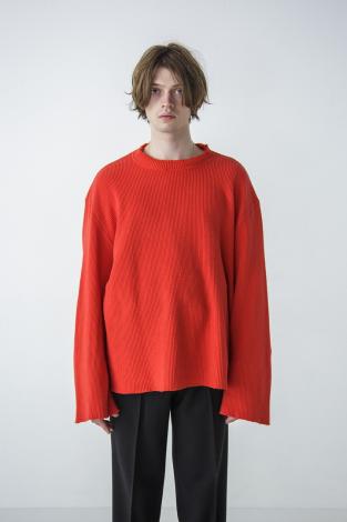 LOOSE RIB KNIT *レッド*