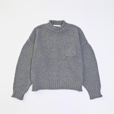 MELANGE GANDHI KNIT *グレー*