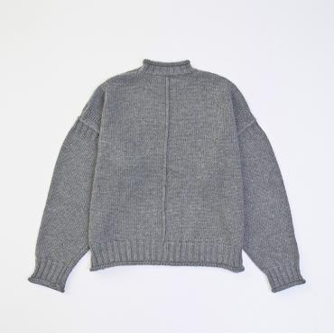 MELANGE GANDHI KNIT *グレー*