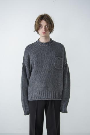 MELANGE GANDHI KNIT *グレー*