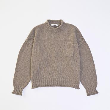 MELANGE GANDHI KNIT *ブラウン*