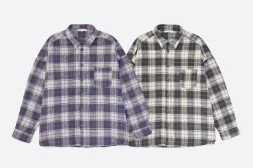 BIG CHECK SHIRTS JACKET *ブラック*