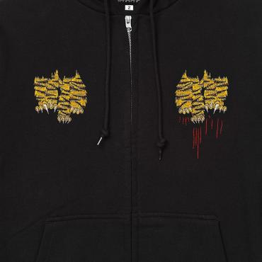 Tiger embroidered hoodie *Blackフルカラー刺繍*