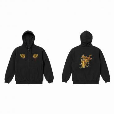 Tiger embroidered hoodie *Blackフルカラー刺繍*