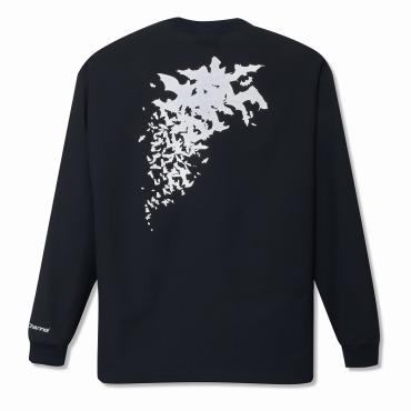 OUTDOOR LOGO STRECH LONG SLEEVE T / DARK NAVY