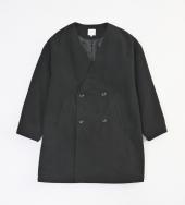 NO COLLAR COAT *ブラック*