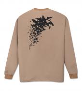 OUTDOOR LOGO STRECH LONG SLEEVE T / BEIGE