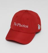 No Photos Embroidery Six Panel Cap [FRA382]*レッド*