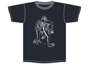 ASS-MAN TEE *チャコール×ホワイトプリント*