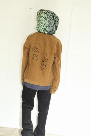 NO COLLAR CORDUROY 3rd JK *ブラック*