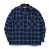 Ombre Check L/S Shirt(23ss) *ブルー*