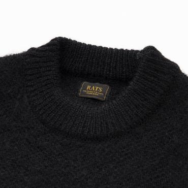 NATIVE MOHAIR CREW KNIT (SOSD) *ブラック*