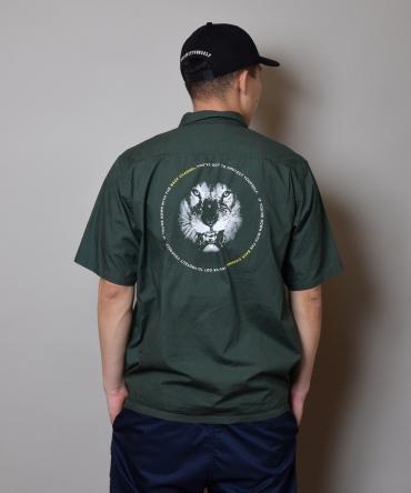 BC LION HALF SLEEVE SHIRT / GREEN