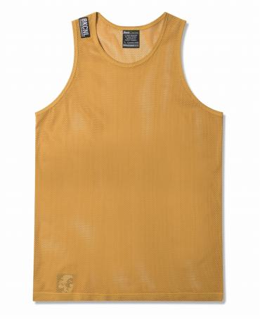 MESH TANK TOP / MUSTARD