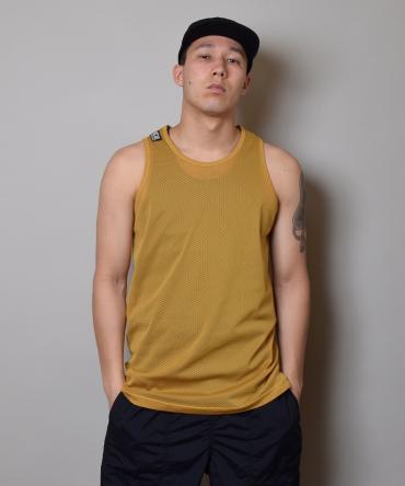 MESH TANK TOP / MUSTARD