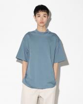 Faded Color Mock Neck T-shirt[LEC1066] *ダークブルー*
