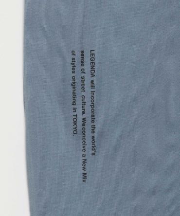 Faded Color Mock Neck T-shirt[LEC1066] *ダークブルー*