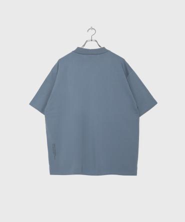 Faded Color Mock Neck T-shirt[LEC1066] *ダークブルー*